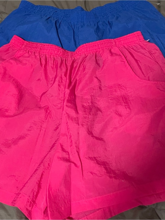 Catalina Pants - Catalina women’s Elastic Waist Shorts - Blue and Pink, 18w/20w. Like new, Nylon